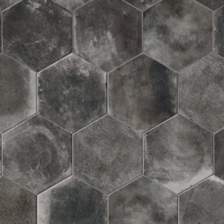 Miami Pitch Black esagona 24x27,7