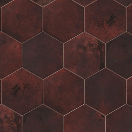 Miami Red Clay esagona 24x27,7